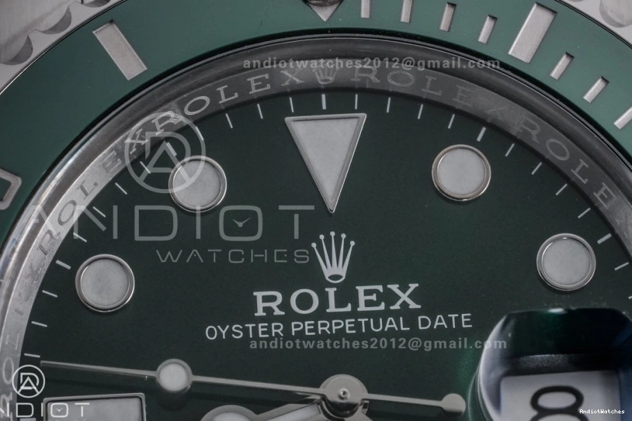 Sporty SA 1:1 Best 1125 904L Green Edition 116610 On Submariner SS LV Clean Hulk Ceramic Bracelet 0524